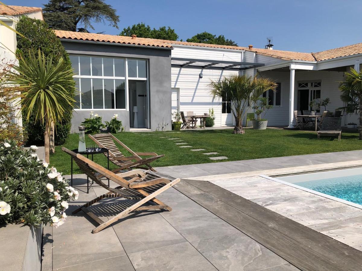 Maison M, Chambre Privee Acces Jardin Piscine Et Jacuzzi Pres De La Rochelle La Rochelle  Ngoại thất bức ảnh